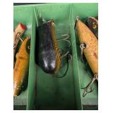 Vintage South Bend & Shakespeare Fishing Tackle Box Mixed Lot