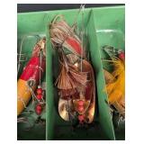 Vintage South Bend & Shakespeare Fishing Tackle Box Mixed Lot