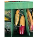 Vintage South Bend & Shakespeare Fishing Tackle Box Mixed Lot
