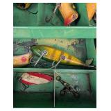 Vintage South Bend & Shakespeare Fishing Tackle Box Mixed Lot
