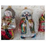 Russian Collection Hand Blown Glass Ornaments (Lot of 6)
