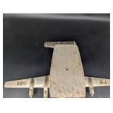 Vintage Metal Airplane Model HBK F-B