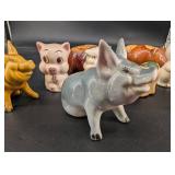 Vintage Ceramic Pig Figurines and Banks (Lot of 9)