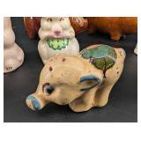 Vintage Ceramic Pig Figurines and Banks (Lot of 9)