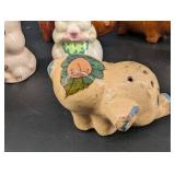 Vintage Ceramic Pig Figurines and Banks (Lot of 9)