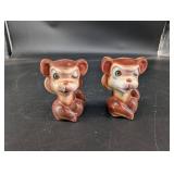Vintage Japan Ceramic Pig Figurines Pair
