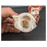 Vintage Japan Ceramic Pig Figurines Pair