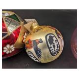 Vintage Christmas Glass Ornaments Mixed Lot (7)