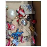 Vintage Christmas Ornament Assortment in Foam Trays