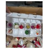 Vintage Christmas Ornament Assortment in Foam Trays