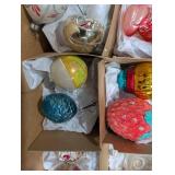 Vintage Glass Christmas Ornaments Assortment (Lot of 40)