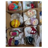 Vintage Glass Christmas Ornaments Assortment (Lot of 40)