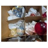 Vintage Glass Christmas Ornaments Assortment (Lot of 40)