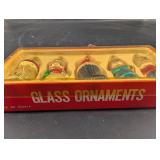 Glass Christmas Ornament Set (Lot of 5)