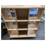 9-Cube Storage Shelf on Casters