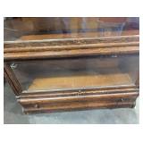 Antique Oak Barrister Bookcase 4-Section