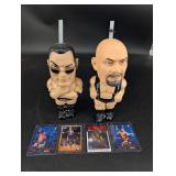 The Rock, Austin, Bret Hart & Roman Reigns Wrestling Mixed Lot