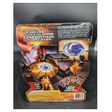Redakai Gold Metanoid Figure With 3 Blast3D Cards