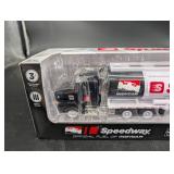 Speedway Mack Anthem Day Cab & Fuel Tank Trailer Lights & Sounds Toy