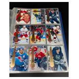 Vintage Hockey Trading Card Binder Mixed Lot