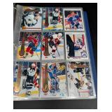 Vintage Hockey Trading Card Binder Mixed Lot