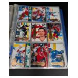 Vintage Hockey Trading Card Binder Mixed Lot