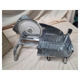 Rival Chrome Electric Slicer Vintage Countertop Food Slicer w/ Box