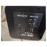 Velodyne MiniVee Powered Subwoofer Compact Home Audio Black Good