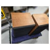 DLK 1 1/2 Vintage Bookshelf Speakers Pair Walnut Veneer 24in Good