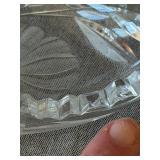 4pc Decorative Glass Lot Godinger Ruby Crystal Bowl Relish Dish