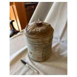 Vintage 1 Gallon Galvanized Oil Can Rustic Metal Pour Spout Decor