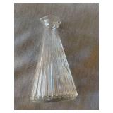 Vintage Clear Glass Bottle Jar Decanter Vanity Lot of 4 Assorted Pieces