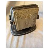 Vintage Art Deco Metal Electric Toaster Drop Front 8in Unbranded