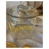 Vintage Planters Mr. Peanut Glass Jars Mug Bowls Advertising Lot