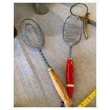 Vintage Kitchenware Tool Lot Shaker Potato Ricer Cast Iron Toaster