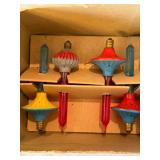 NOMA Bubble-Lites Vintage Christmas Light Bulbs w/ Box 10 Pc Asst