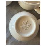 Pfaltzgraff White Acadia Cups & Saucers Set 11 Cups 12 Saucers