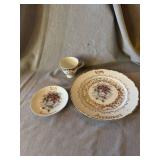 Norcrest Fine China 50th Anniversary Plate Cup Saucer Set B-510