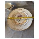 Norcrest Fine China 50th Anniversary Plate Cup Saucer Set B-510
