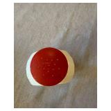 Anchor Hocking Fire-King Vitrock Pepper Shaker Red Lid Vintage