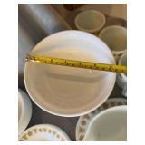 Corelle by Corning Gold Floral Dinnerware Set Plates Bowls Mugs