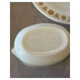 Corelle by Corning Gold Floral Dinnerware Set Plates Bowls Mugs