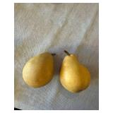 Vintage MCM Faux Fruit Decor Lot 7 Pc Apples Pears Grapes Banana