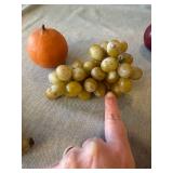 Vintage MCM Faux Fruit Decor Lot 7 Pc Apples Pears Grapes Banana