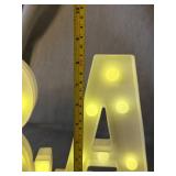 Graduation GRAD Marquee Light Sign Set White Plastic Battery Powered