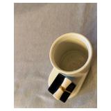 Nora Fleming Stoneware Pencil Holder Desk Cup w/ Grad Cap Mini Insert