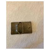 Vintage Kool Cigarettes Advertising Belt Buckle Dark Metal Tobacciana