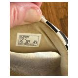 Vans Checkerboard Slide Sandals Black White Womenâs Size 10 Good