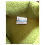 Columbia Youth Fleece Jacket Full Zip Green Blue Size 14/16 Very Good