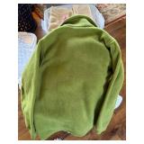 Columbia Youth Fleece Jacket Full Zip Green Blue Size 14/16 Very Good